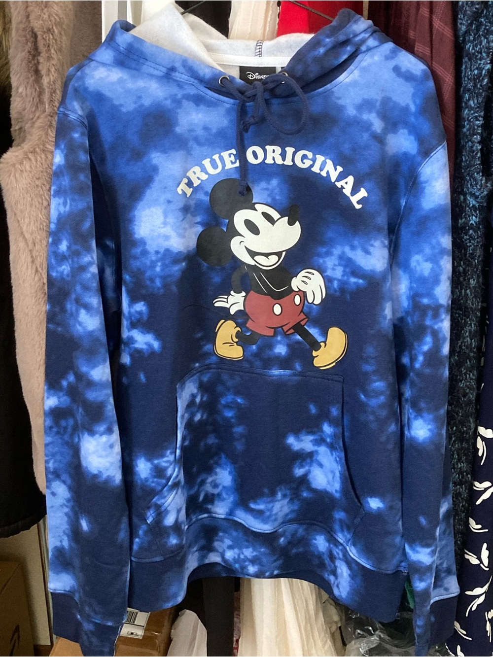 Disney Mickey Mouse True Original Tie Dye Unisex Hooded Sweatshirt